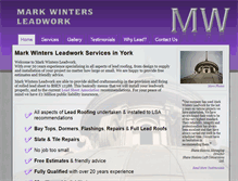Tablet Screenshot of markwintersleadwork.co.uk